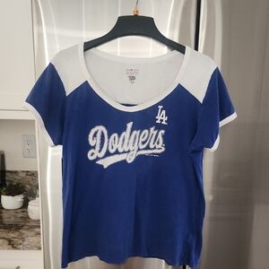 Los Angeles Dodgers Womens Shirt, Size XL, Scoop Neck Tee